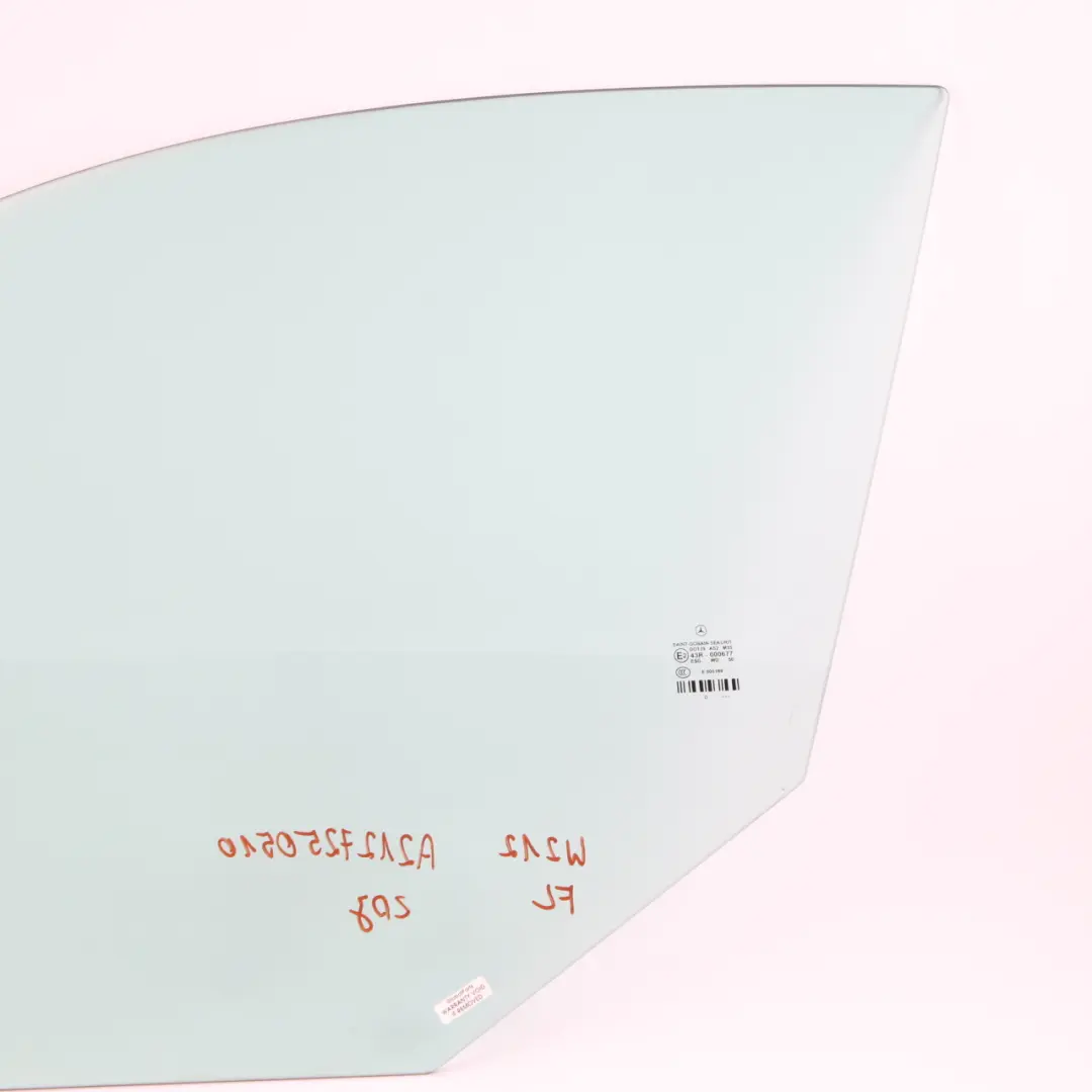 Window Glass Door Front Left N/S Side Pane Green AS2 to Mercedes W212 with Part number A2127250510 Mercedes W212 Window Glass Door Front Left N/S Side Pane Green AS2 - SKU A2127250510 - Part number A2127250510