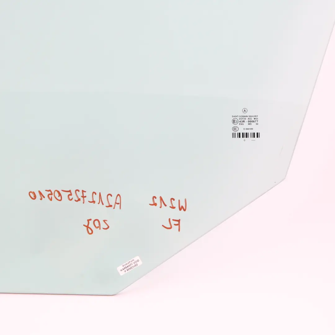 Vitres De Portes Avant Gauche Vitre Latérale Verte AS2 pour Mercedes W212 à propos du numéro de pièce A2127250510 Mercedes W212 Vitres De Portes Avant Gauche Vitre Latérale Verte AS2 - SKU A2127250510 - Numéro de pièce A2127250510