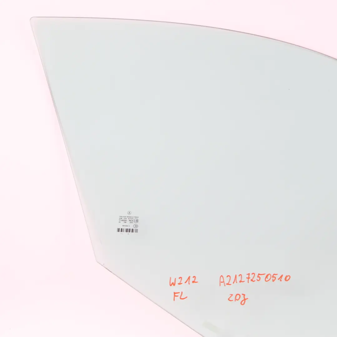 Mercedes W212 Vetro Porta Anteriore Sinistra Lato Pane Verde AS2 - SKU A2127250510 - Numero di parte A2127250510
