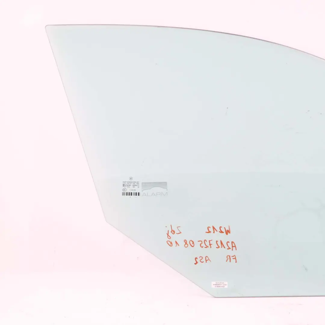  Cristal Mercedes W212 Puerta Delantera Derecha O/S Cristal Lateral Verde AS2 - SKU A2127250810 - Número de pieza A2127250810