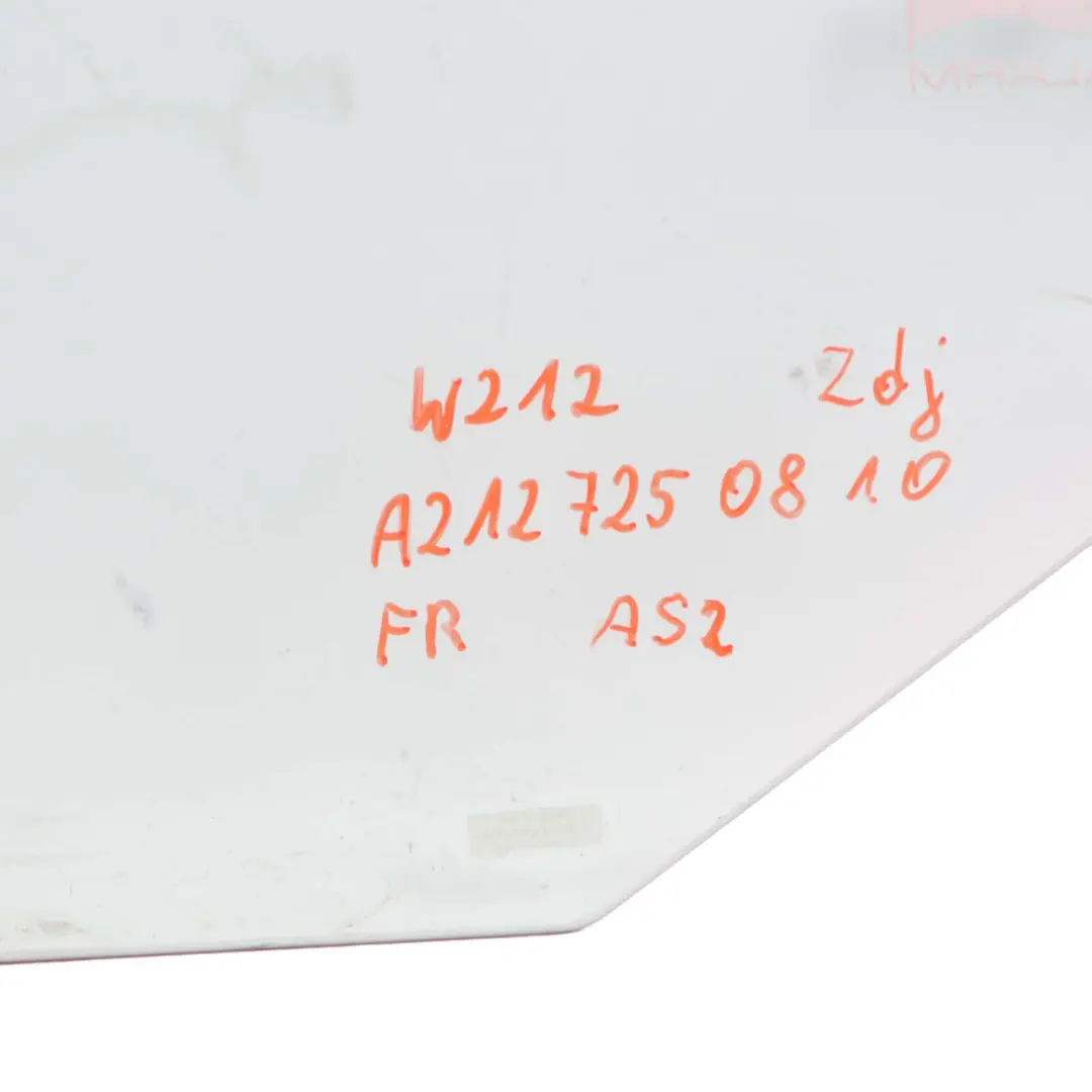 MERCEDES W212 Prawa Szyba Drzwi Prawy Przód AS2 - SKU A2127250810 - Numer Części A2127250810