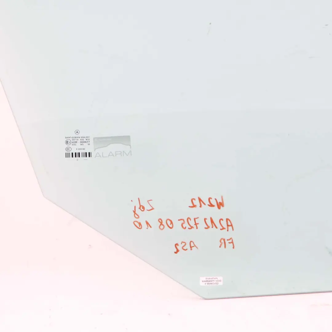  Vetro Mercedes W212 Porta Anteriore Destra Laterale Verde AS2 - SKU A2127250810 - Numero di parte A2127250810