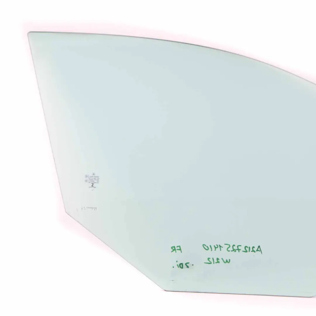 Fensterglas Türseite vorne rechts grün AS2 für Mercedes W212 mit Teilenummer A2127251410 Mercedes W212 Fensterglas Türseite vorne rechts grün AS2 - SKU A2127251410 - Teilenummer A2127251410