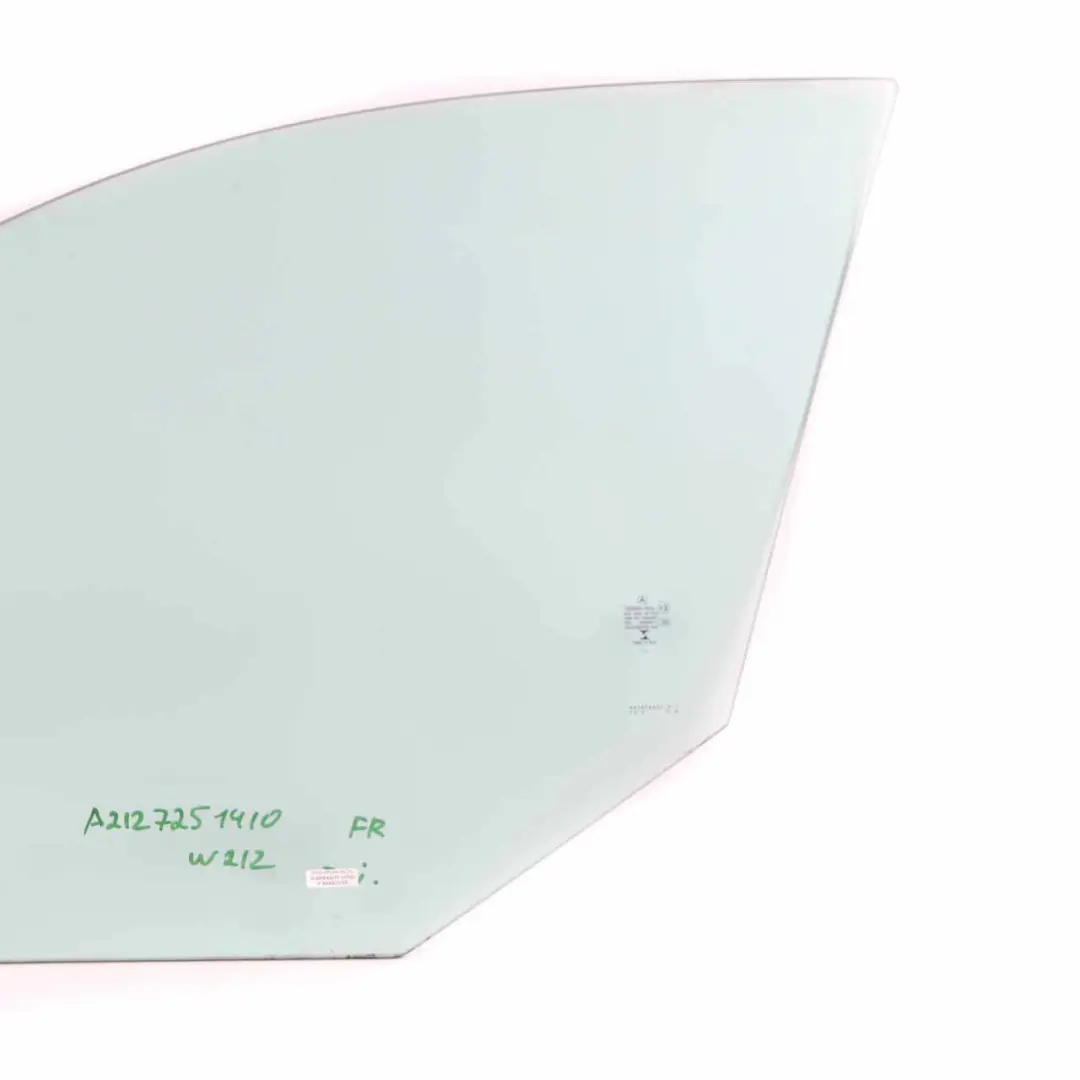 Window Glass Door Side Front Right Green AS2 to Mercedes W212 with Part number A2127251410 Mercedes W212 Window Glass Door Side Front Right Green AS2 - SKU A2127251410 - Part number A2127251410