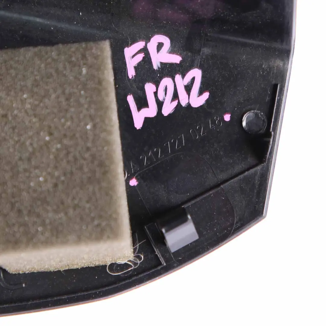 Mercedes W212 Carte de Porte Avant Droite Panneau d'Habillage Noir - SKU A2127270248 - Numéro de pièce A2127270248