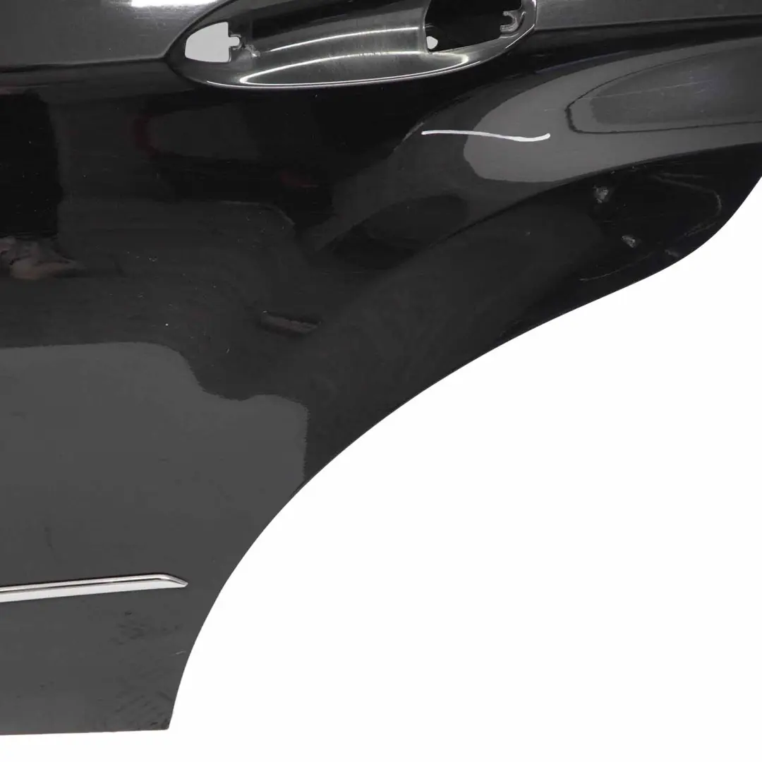 Mercedes W212 Panneau de recouvrement de porte arrière gauche Noir Obsidien 197 - SKU A2127300105-OB1 - Numéro de pièce A2127300105