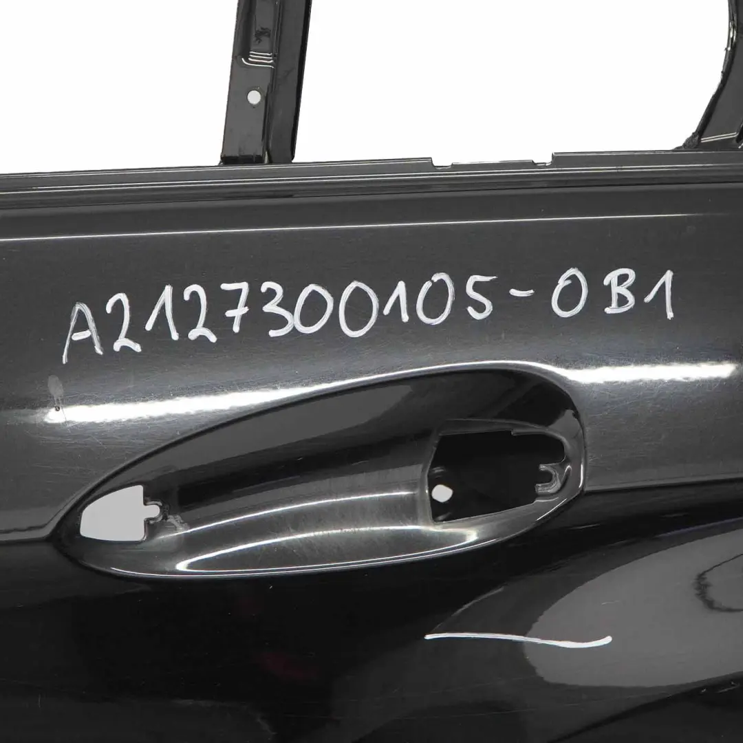Mercedes W212 Panneau de recouvrement de porte arrière gauche Noir Obsidien 197 - SKU A2127300105-OB1 - Numéro de pièce A2127300105