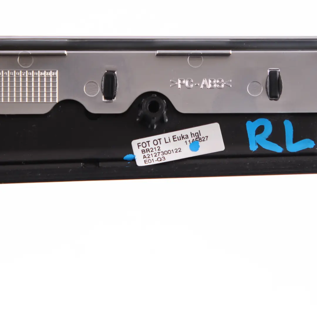 Door Strip Rear Left N/S Cover Wood Chrome Trim Interior to Mercedes W212 with Part number A2127300122 Mercedes W212 Door Strip Rear Left N/S Cover Wood Chrome Trim Interior - SKU A2127300122 - Part number A2127300122