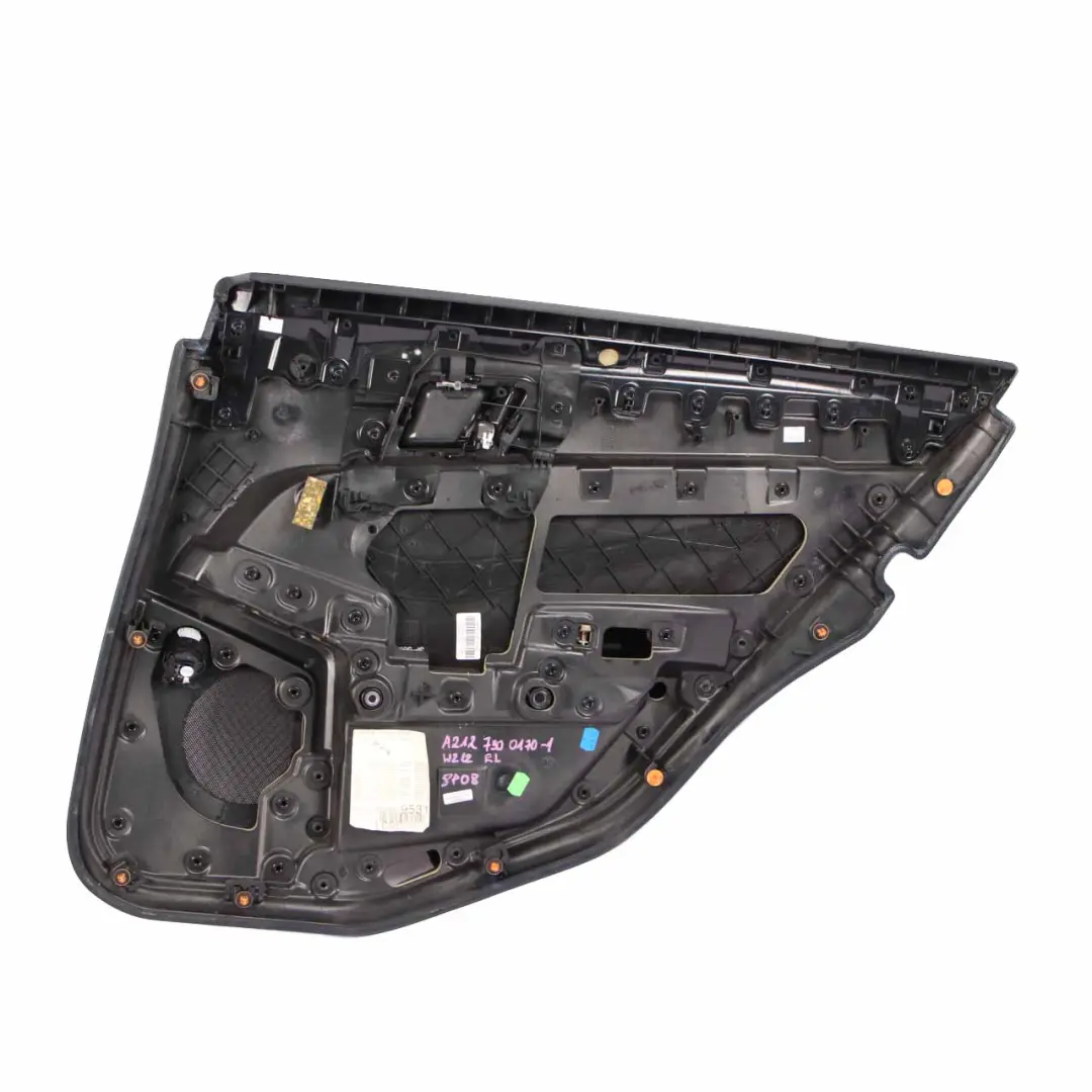Door Card Rear Left N/S Trim Panel Black Beige Leather Nappa to Mercedes W212 with Part number A2127300170 Mercedes W212 Door Card Rear Left N/S Trim Panel Black Beige Leather Nappa - SKU A2127300170-1 - Part number A2127300170