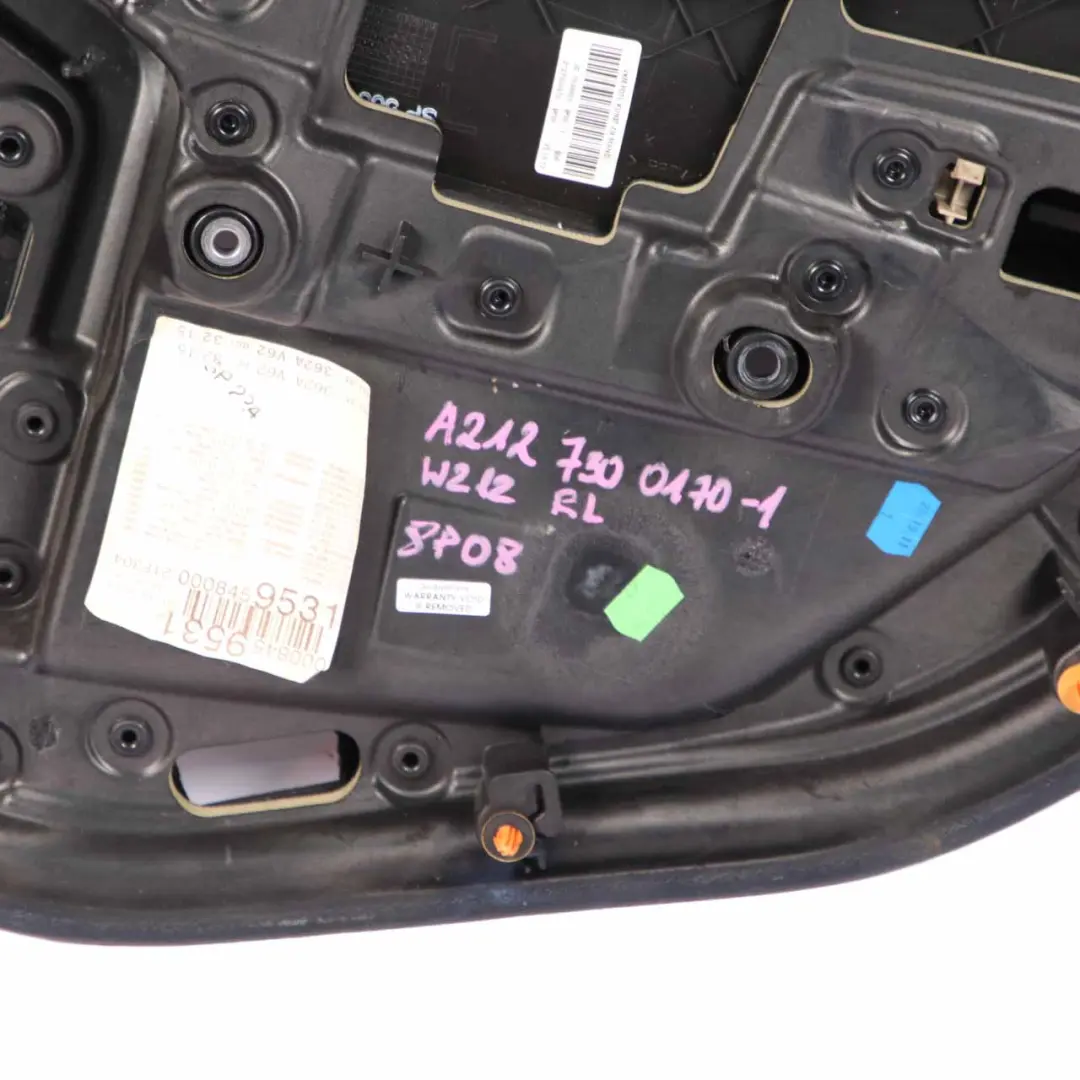 Mercedes W212 Door Card Rear Left N/S Trim Panel Black Beige Leather Nappa - SKU A2127300170-1 - Part number A2127300170