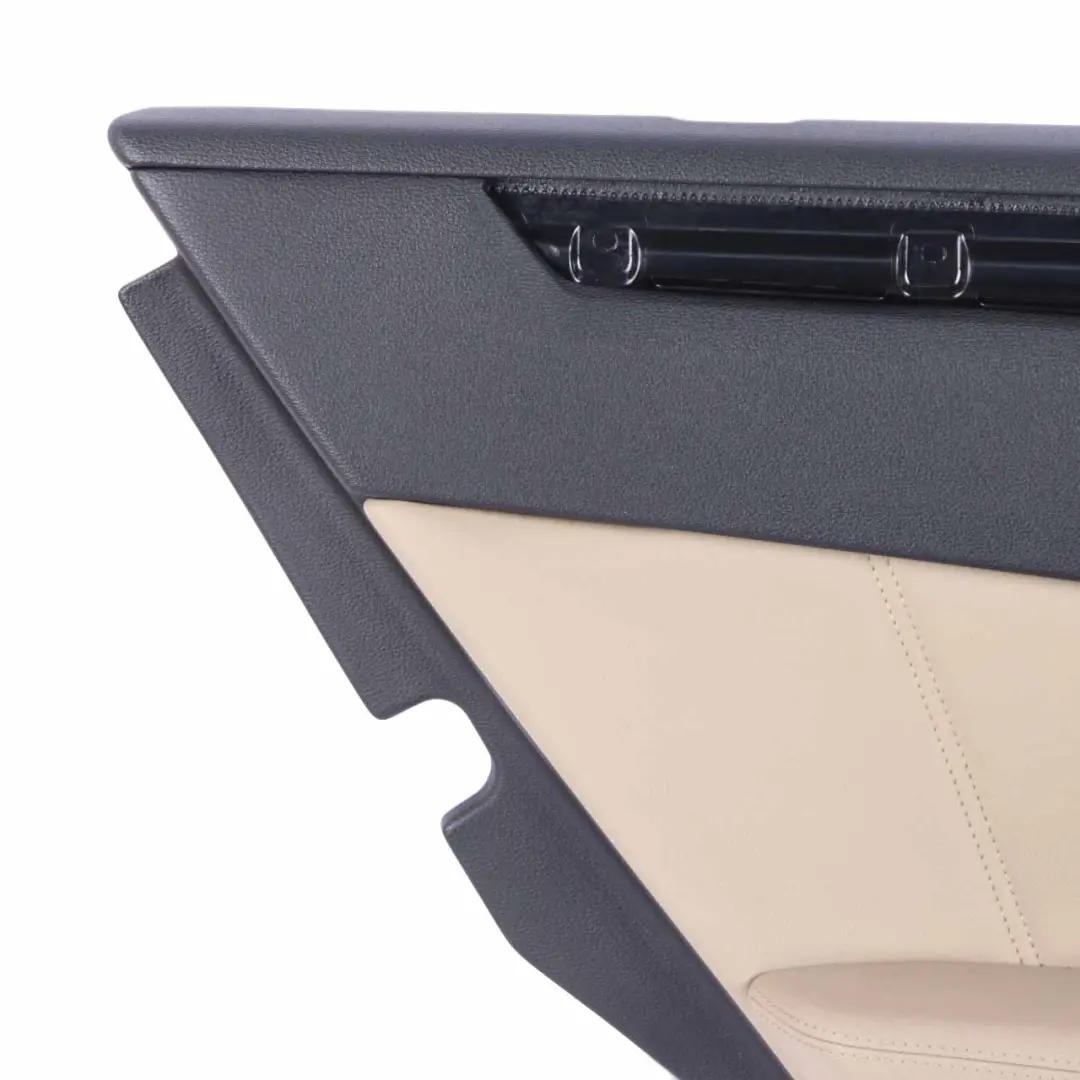 Door Card Rear Left N/S Trim Panel Black Beige Leather Nappa to Mercedes W212 with Part number A2127300170 Mercedes W212 Door Card Rear Left N/S Trim Panel Black Beige Leather Nappa - SKU A2127300170-1 - Part number A2127300170