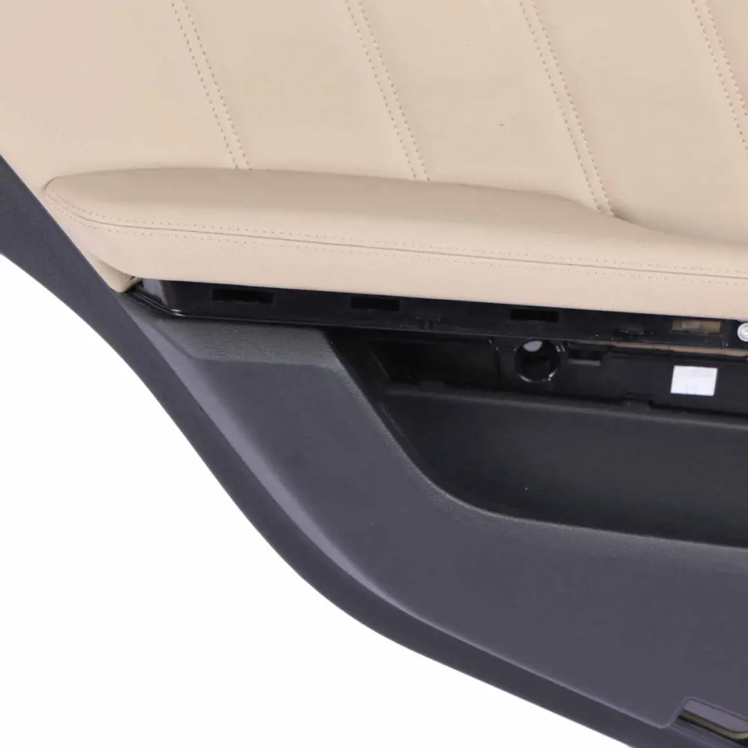 Door Card Rear Left N/S Trim Panel Black Beige Leather Nappa to Mercedes W212 with Part number A2127300170 Mercedes W212 Door Card Rear Left N/S Trim Panel Black Beige Leather Nappa - SKU A2127300170-1 - Part number A2127300170
