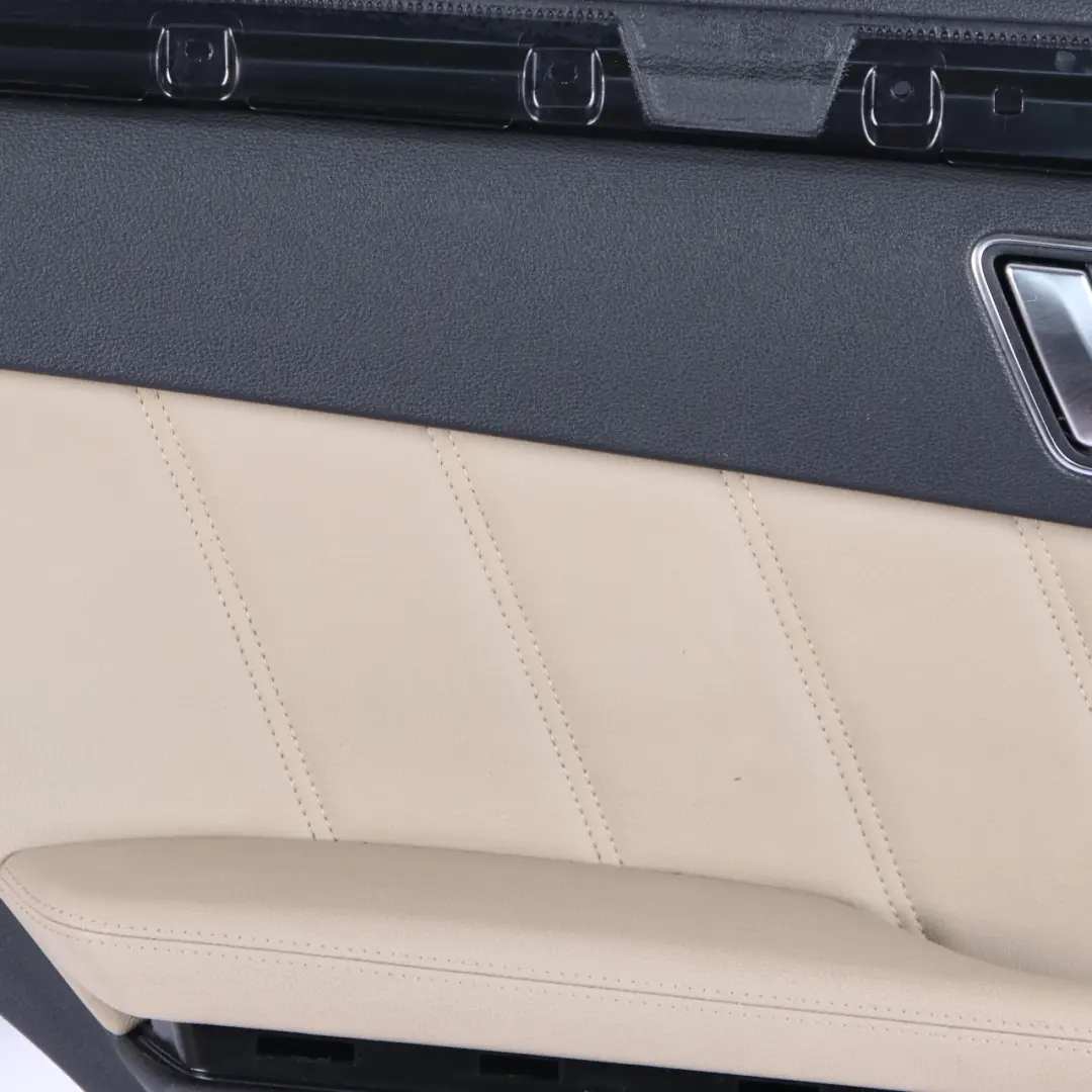 Mercedes W212 Door Card Rear Left N/S Trim Panel Black Beige Leather Nappa - SKU A2127300170-1 - Part number A2127300170
