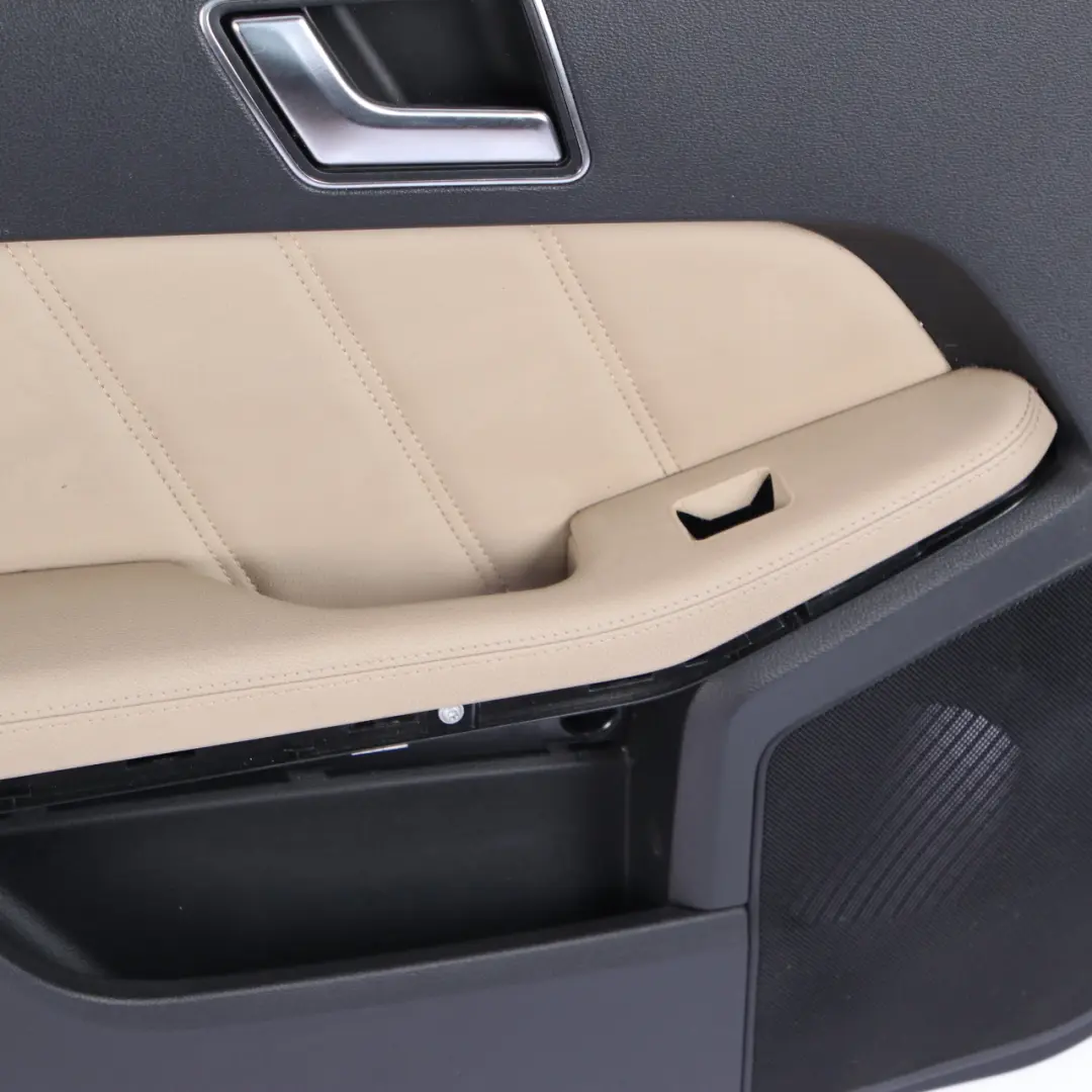 Door Card Rear Left N/S Trim Panel Black Beige Leather Nappa to Mercedes W212 with Part number A2127300170 Mercedes W212 Door Card Rear Left N/S Trim Panel Black Beige Leather Nappa - SKU A2127300170-1 - Part number A2127300170