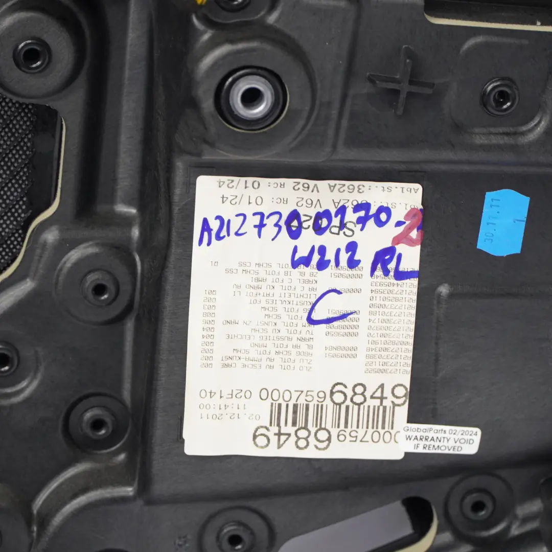 Carte de Porte Arrière Gauche Panneau d'habillage Cuir Noir Beige pour Mercedes W212 à propos du numéro de pièce A2127300170 Mercedes W212 Carte de Porte Arrière Gauche Panneau d'habillage Cuir Noir Beige - SKU A2127300170-3 - Numéro de pièce A2127300170