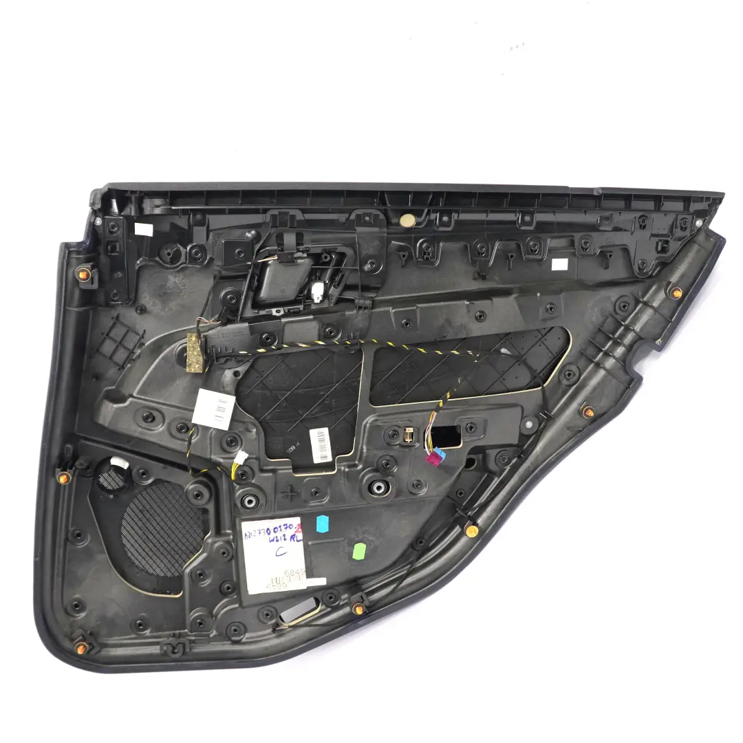 Mercedes W212 Door Card Rear Left N/S Trim Panel Black Beige Leather Nappa - SKU A2127300170-3 - Part number A2127300170