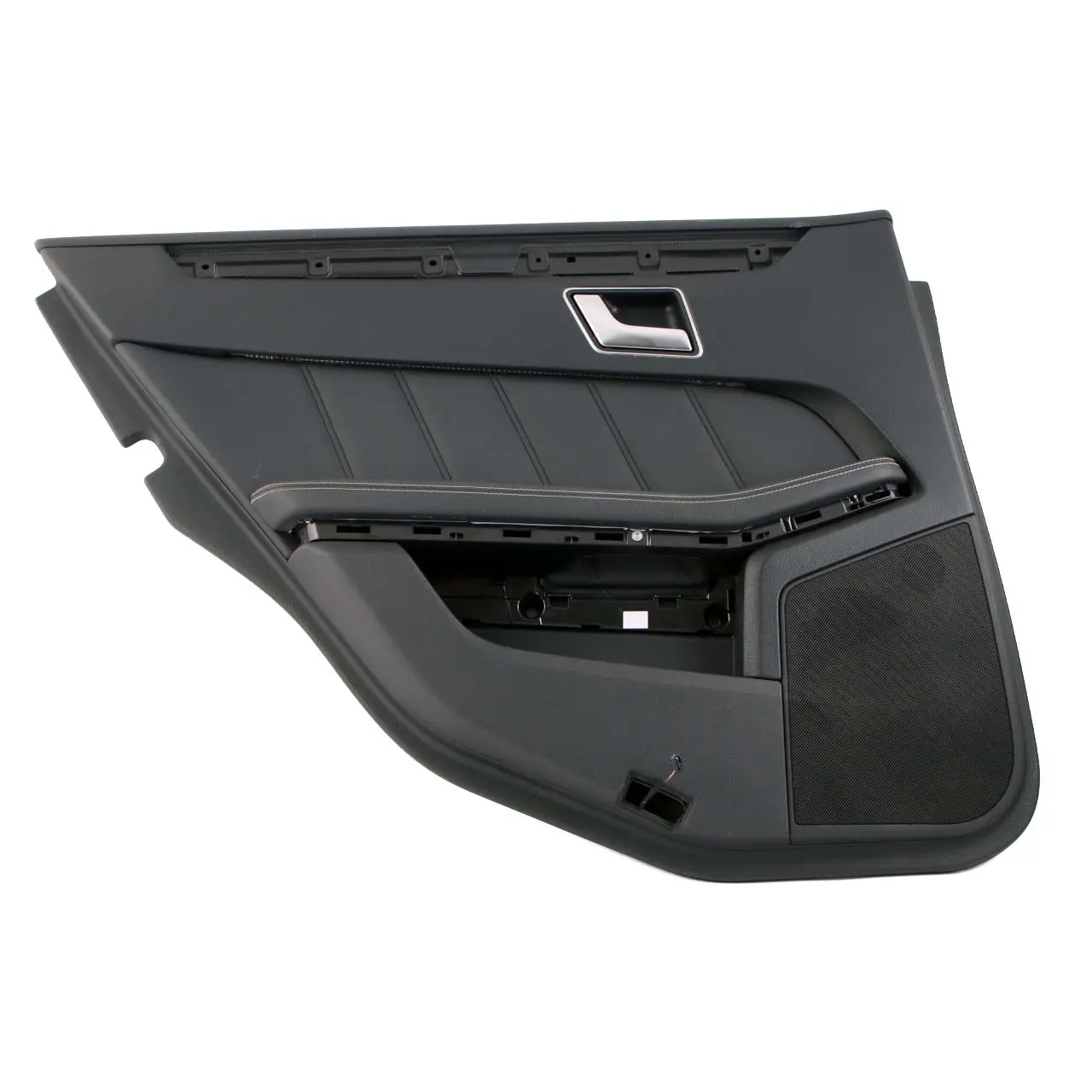 Mercedes W212 Türverkleidung Hinten Links Abdeckung Schwarz Leder Nappa