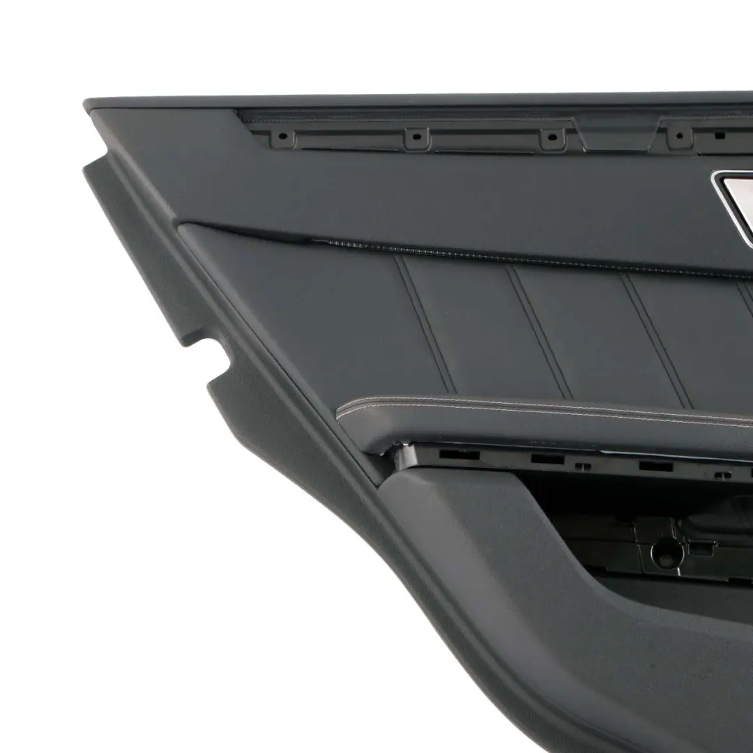 Mercedes W212 Door Card Rear Left N/S Trim Panel Black Leather Nappa - SKU A2127300170 - Part number A2127300170