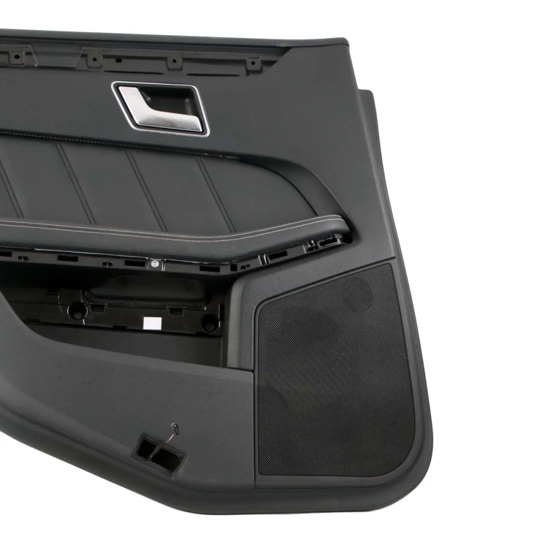 Door Card Rear Left N/S Trim Panel Black Leather Nappa to Mercedes W212 with Part number A2127300170 Mercedes W212 Door Card Rear Left N/S Trim Panel Black Leather Nappa - SKU A2127300170 - Part number A2127300170