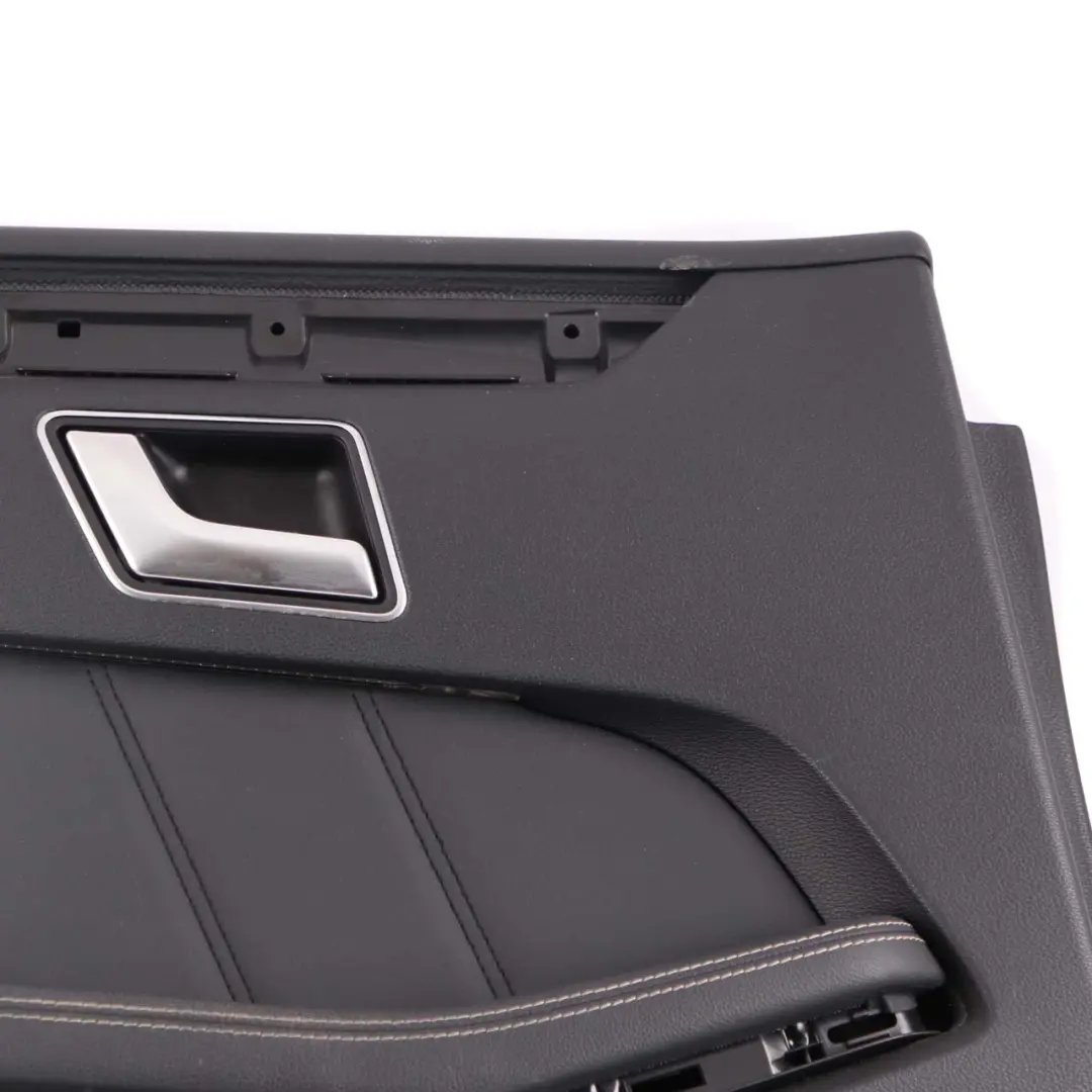 Mercedes W212 Door Card Rear Left N/S Trim Panel Black Leather Nappa - SKU A2127300170 - Part number A2127300170
