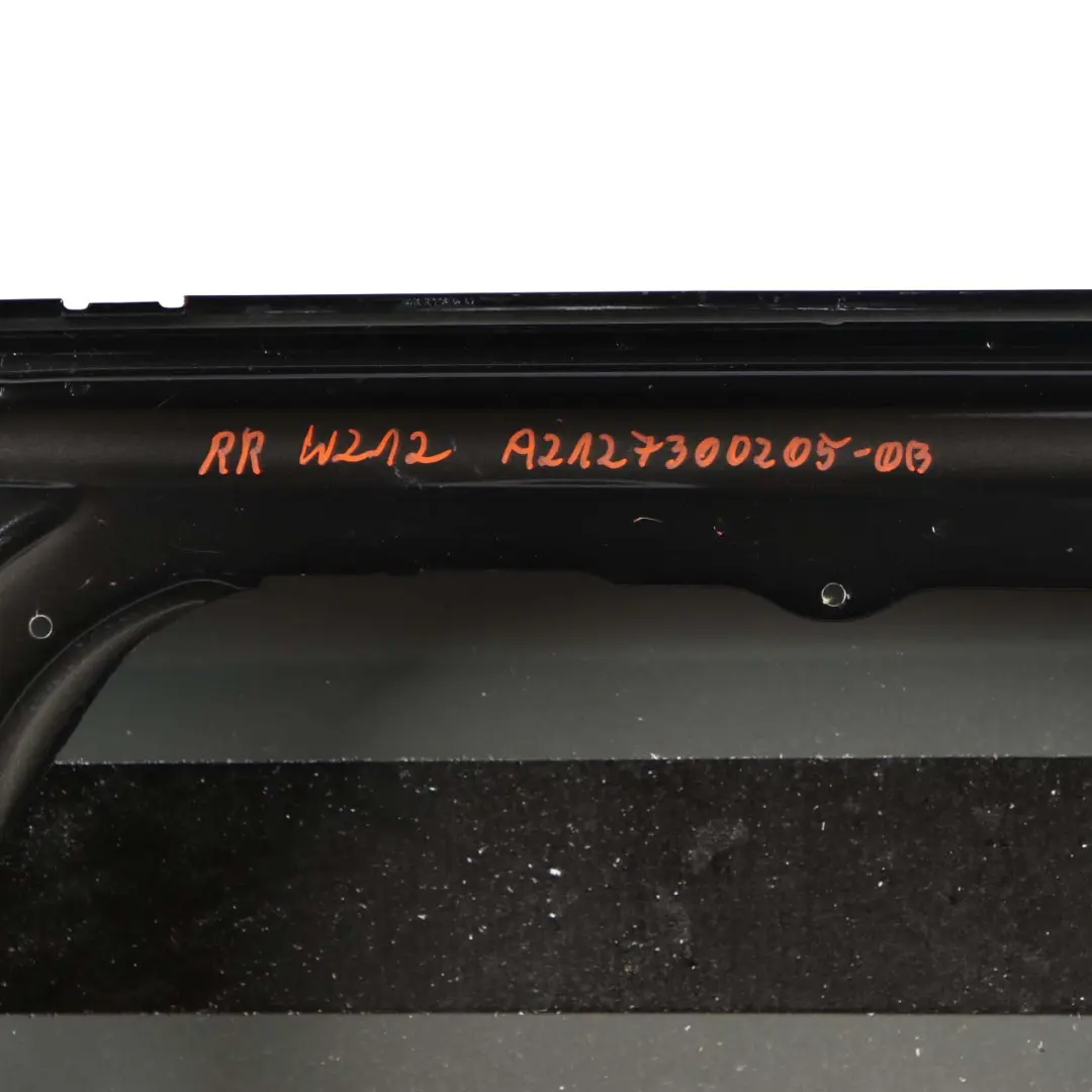 Door Rear Right O/S Cover Panel Obsidian Black - 197 to Mercedes W212 with Part number A2127300205 Mercedes W212 Door Rear Right O/S Cover Panel Obsidian Black - 197 - SKU A2127300205-OB - Part number A2127300205