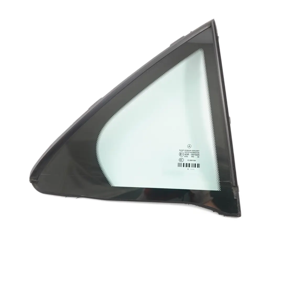 Quarter Side Window Mercedes W212 Rear Right O/S Side Glazing Green Glass AS2 to with Part number A2127300255 Quarter Side Window Mercedes W212 Rear Right O/S Side Glazing Green Glass AS2 - SKU A2127300255 - Part number A2127300255