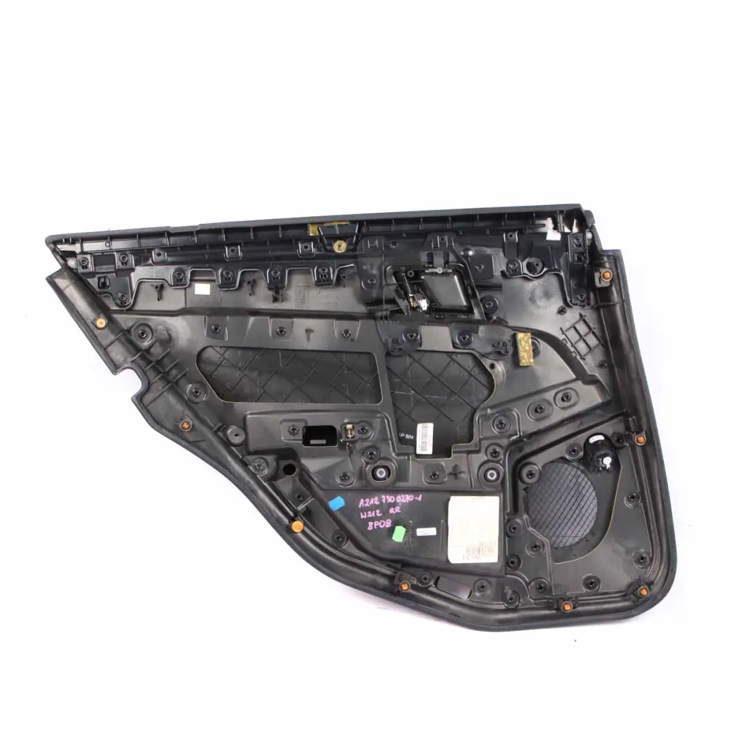 Mercedes W212 Door Card Rear Right O/S Trim Panel Black Beige Leather Nappa - SKU A2127300270-3 - Part number A2127300270