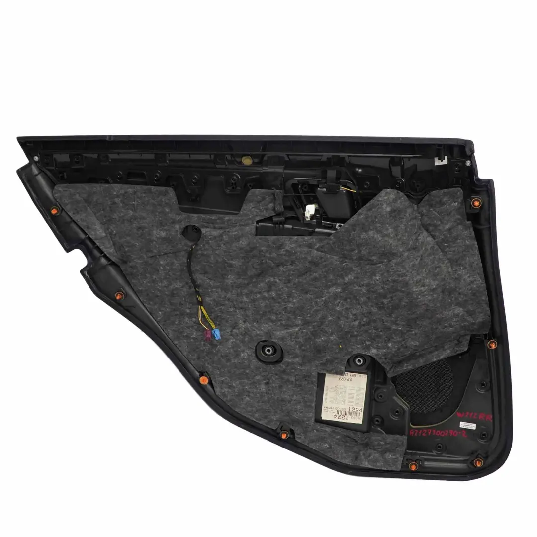 Mercedes W212 Türverkleidung Hinten Rechts Abdeckung Schwarz Kunstleder - SKU A2127300270-2 - Teilenummer A2127300270