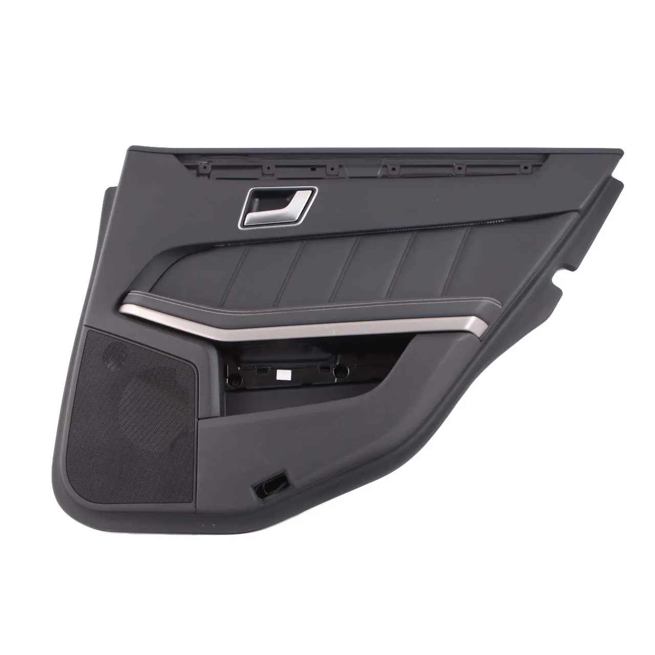 Mercedes W212 Door Card Rear Right O/S Trim Panel Black Leather Nappa