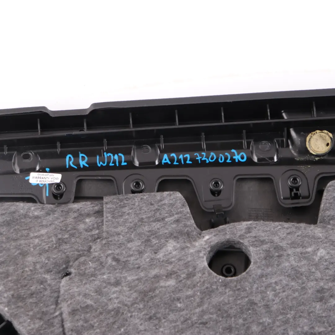 Mercedes W212 Door Card Rear Right O/S Trim Panel Black Leather Nappa - SKU A2127300270 - Part number A2127300270