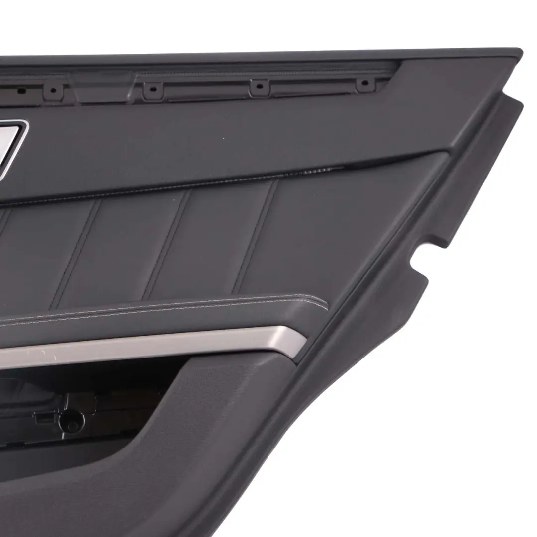 Door Card Rear Right O/S Trim Panel Black Leather Nappa to Mercedes W212 with Part number A2127300270 Mercedes W212 Door Card Rear Right O/S Trim Panel Black Leather Nappa - SKU A2127300270 - Part number A2127300270