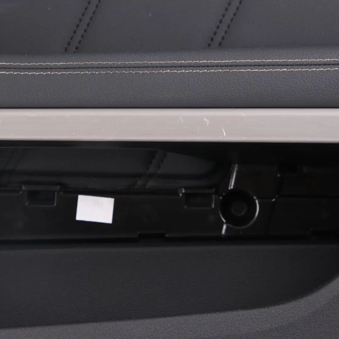 Door Card Rear Right O/S Trim Panel Black Leather Nappa to Mercedes W212 with Part number A2127300270 Mercedes W212 Door Card Rear Right O/S Trim Panel Black Leather Nappa - SKU A2127300270 - Part number A2127300270