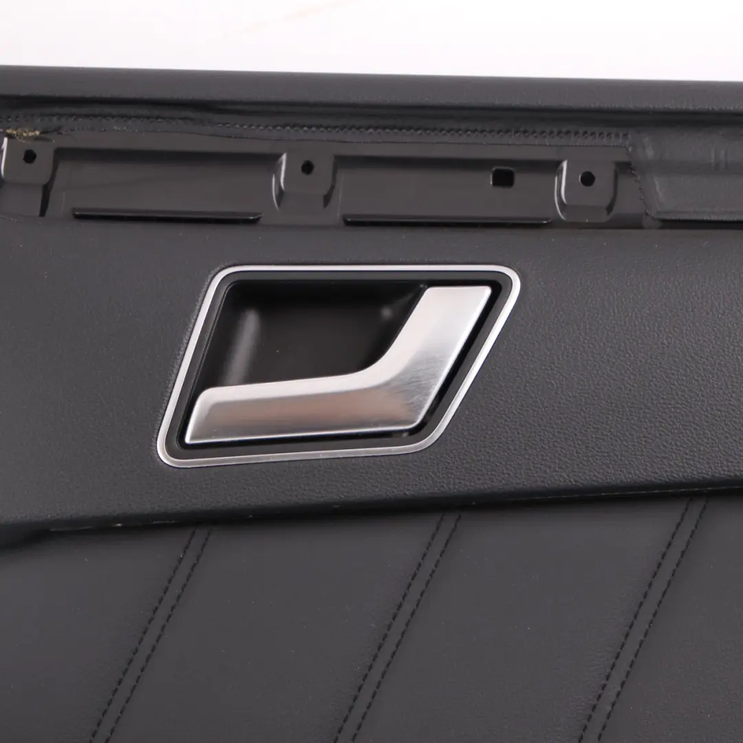 Door Card Rear Right O/S Trim Panel Black Leather Nappa to Mercedes W212 with Part number A2127300270 Mercedes W212 Door Card Rear Right O/S Trim Panel Black Leather Nappa - SKU A2127300270 - Part number A2127300270