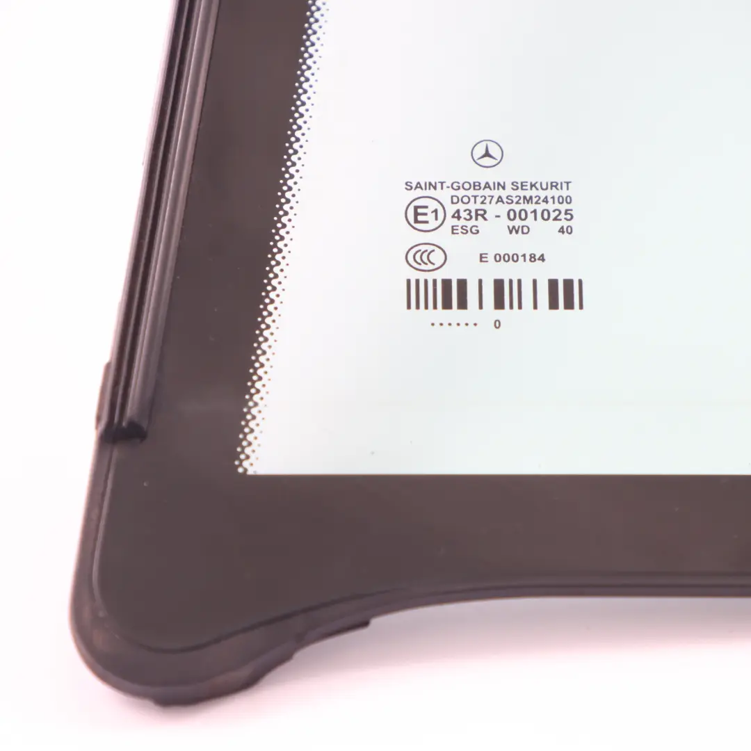 Mercedes W212 Quarter Side Window Rear Left N/S Side Glazing Green Glass AS2 - SKU A2127300355 - Part number A2127300355
