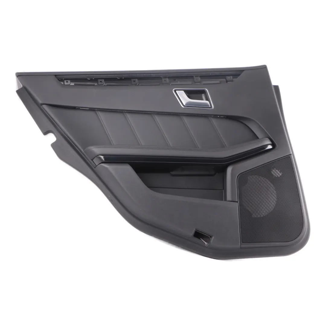 Door Card Rear Left N/S Trim Panel Black Leather Nappa to Mercedes W212 with Part number A2127300370 Mercedes W212 Door Card Rear Left N/S Trim Panel Black Leather Nappa - SKU A2127300370 - Part number A2127300370