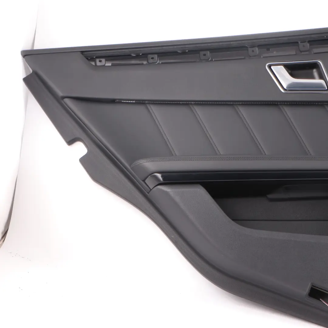 Door Card Rear Left N/S Trim Panel Black Leather Nappa to Mercedes W212 with Part number A2127300370 Mercedes W212 Door Card Rear Left N/S Trim Panel Black Leather Nappa - SKU A2127300370 - Part number A2127300370
