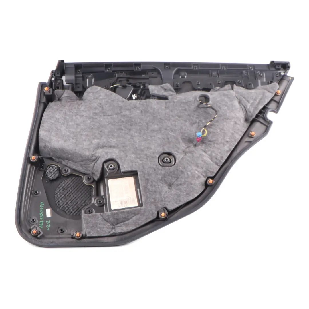 Door Card Rear Left N/S Trim Panel Black Leather Nappa to Mercedes W212 with Part number A2127300370 Mercedes W212 Door Card Rear Left N/S Trim Panel Black Leather Nappa - SKU A2127300370 - Part number A2127300370