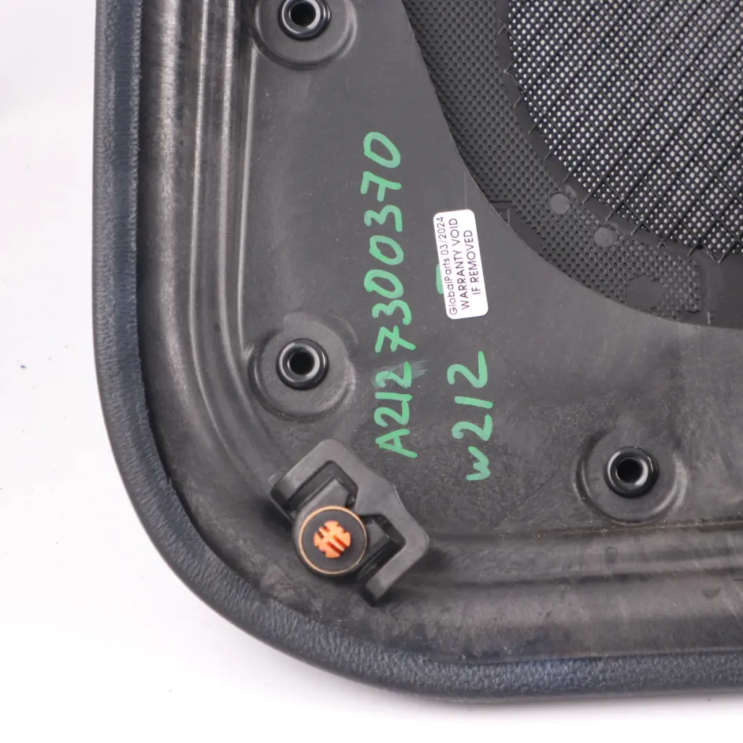 Door Card Rear Left N/S Trim Panel Black Leather Nappa to Mercedes W212 with Part number A2127300370 Mercedes W212 Door Card Rear Left N/S Trim Panel Black Leather Nappa - SKU A2127300370 - Part number A2127300370