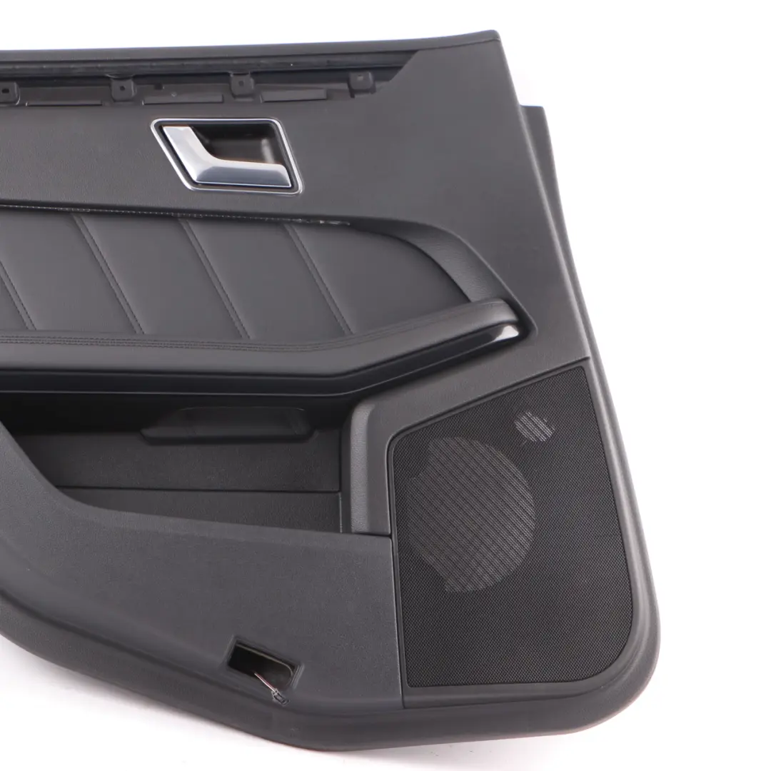 Mercedes W212 Door Card Rear Left N/S Trim Panel Black Leather Nappa - SKU A2127300370 - Part number A2127300370