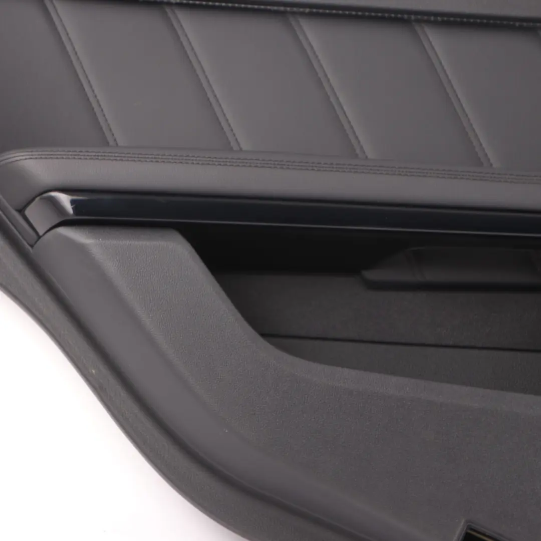 Door Card Rear Left N/S Trim Panel Black Leather Nappa to Mercedes W212 with Part number A2127300370 Mercedes W212 Door Card Rear Left N/S Trim Panel Black Leather Nappa - SKU A2127300370 - Part number A2127300370