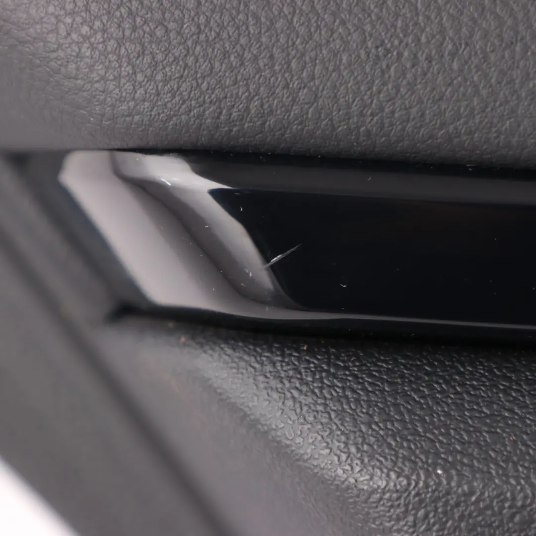 Mercedes W212 Door Card Rear Left N/S Trim Panel Black Leather Nappa - SKU A2127300370 - Part number A2127300370