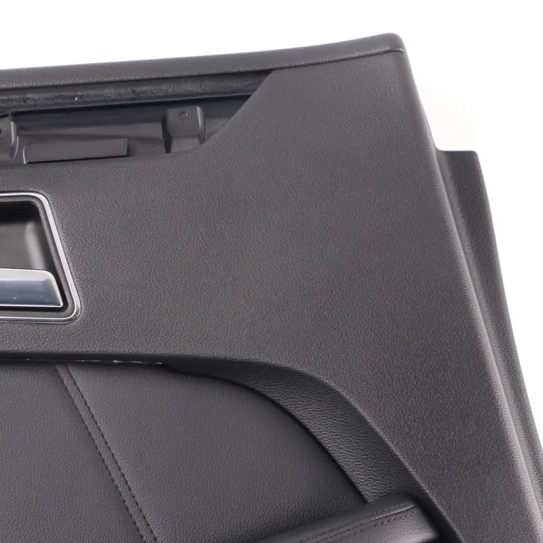 Mercedes W212 Door Card Rear Left N/S Trim Panel Black Leather Nappa - SKU A2127300370 - Part number A2127300370