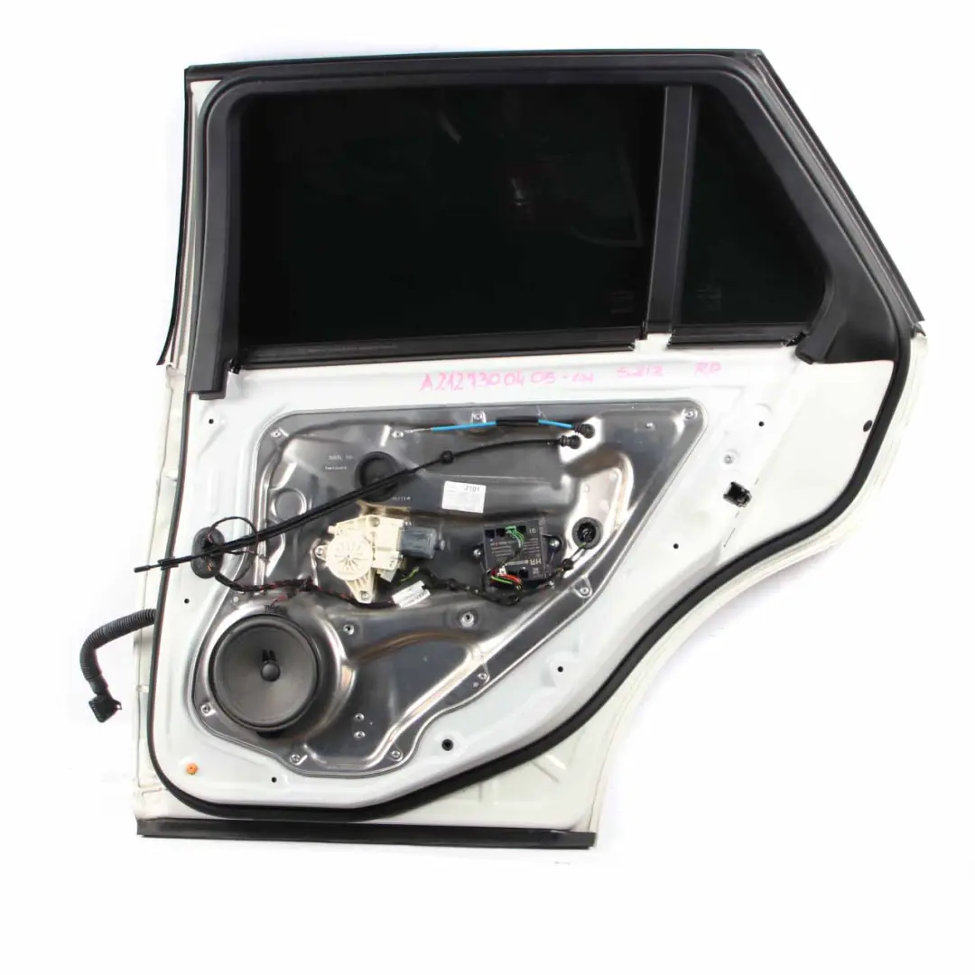Door Rear Right O/S Cover Panel Calcite White - 650 to Mercedes S212 Estate with Part number A2127300405 Mercedes S212 Estate Door Rear Right O/S Cover Panel Calcite White - 650 - SKU A2127300405-CW - Part number A2127300405