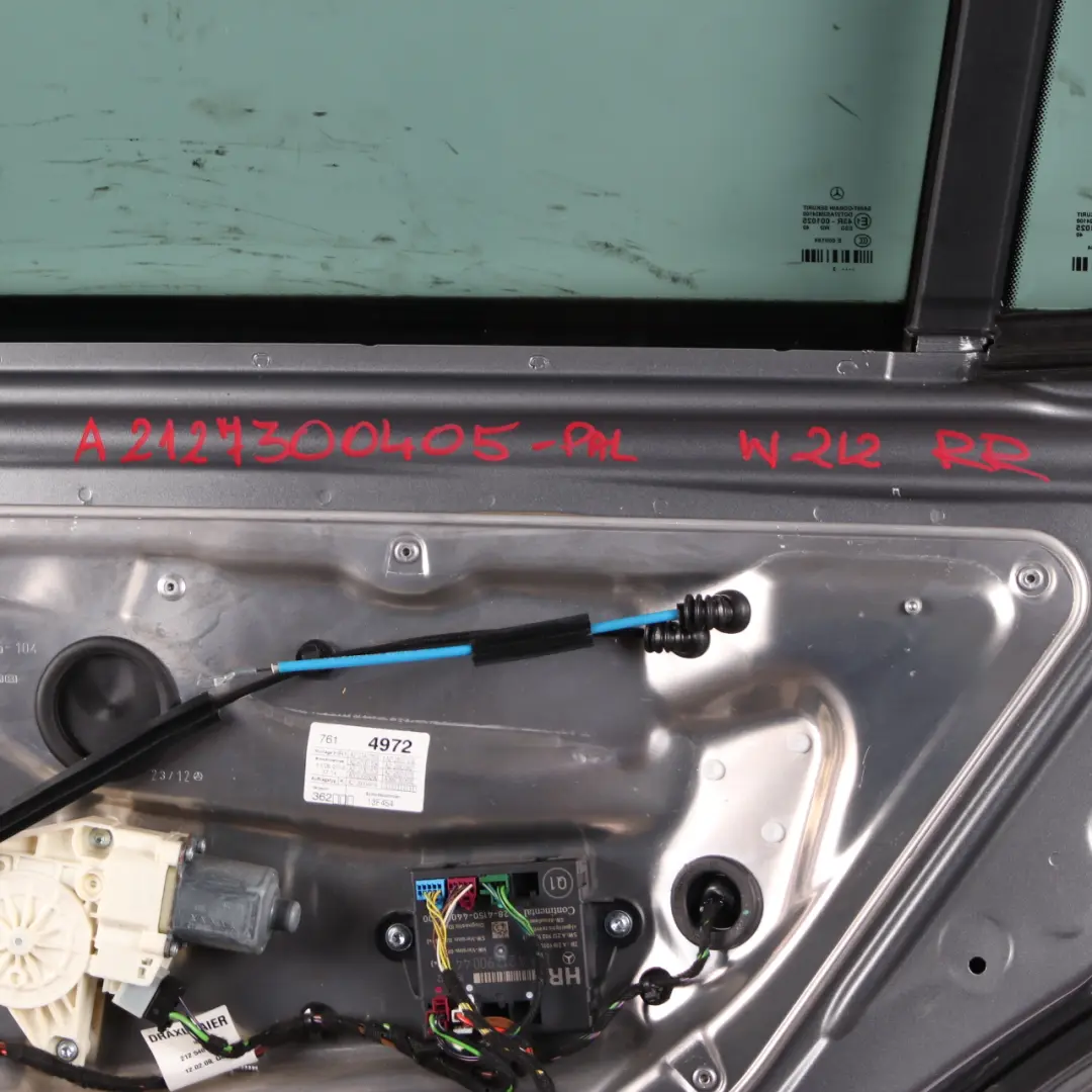 Door Rear Right O/S Cover Panel Palladium Silver - 792 to Mercedes S212 Estate with Part number A2127300405 Mercedes S212 Estate Door Rear Right O/S Cover Panel Palladium Silver - 792 - SKU A2127300405-PAL - Part number A2127300405