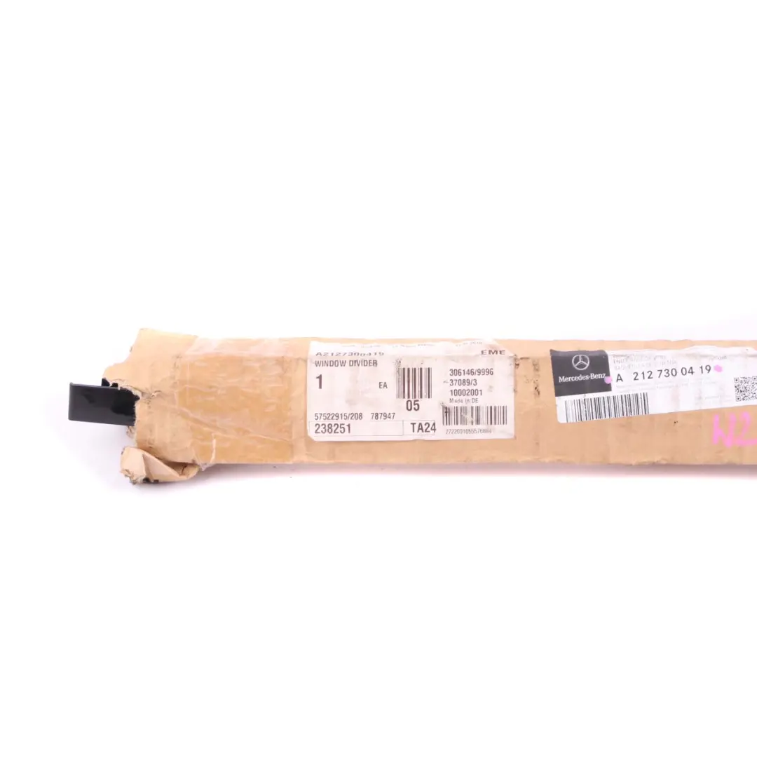 Finisher Window Frame Pillar Door Rear Right O/S to Mercedes W212 with Part number A2127300419 Mercedes W212 Finisher Window Frame Pillar Door Rear Right O/S - SKU A2127300419 - Part number A2127300419