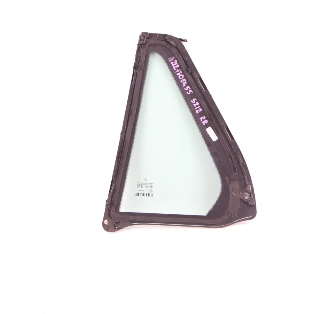 Cuarto cristal puerta trasera derecha Ventana para Mercedes W212 Estate con número de pieza A2127300455 Mercedes W212 Estate Cuarto cristal puerta trasera derecha Ventana - SKU A2127300455 - Número de pieza A2127300455