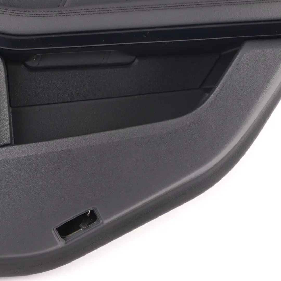 Door Card Rear Right O/S Trim Panel Black Leather to Mercedes W212 with Part number A2127300470 Mercedes W212 Door Card Rear Right O/S Trim Panel Black Leather - SKU A2127300470 - Part number A2127300470