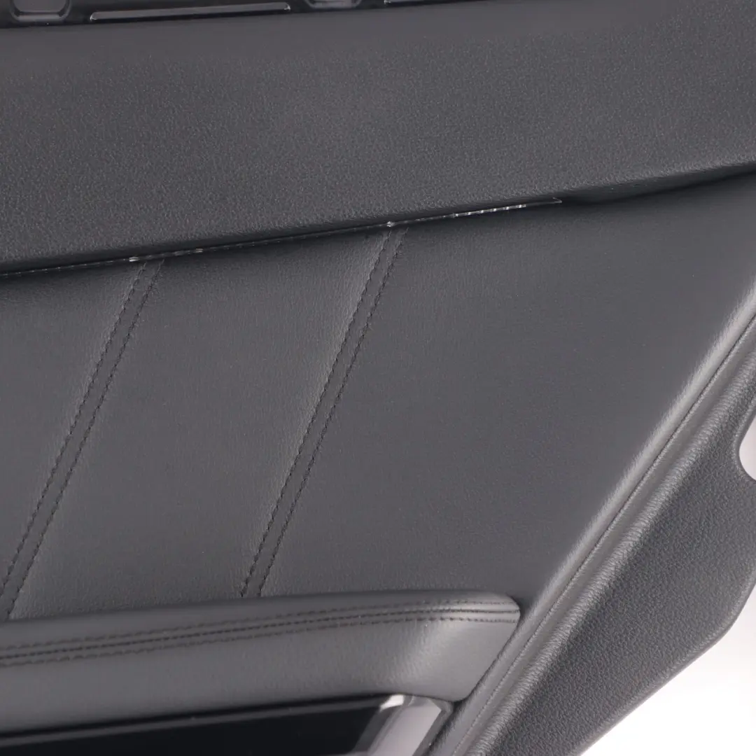 Door Card Rear Right O/S Trim Panel Black Leather to Mercedes W212 with Part number A2127300470 Mercedes W212 Door Card Rear Right O/S Trim Panel Black Leather - SKU A2127300470 - Part number A2127300470