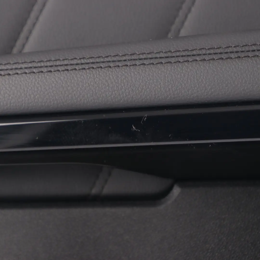 Door Card Rear Right O/S Trim Panel Black Leather to Mercedes W212 with Part number A2127300470 Mercedes W212 Door Card Rear Right O/S Trim Panel Black Leather - SKU A2127300470 - Part number A2127300470