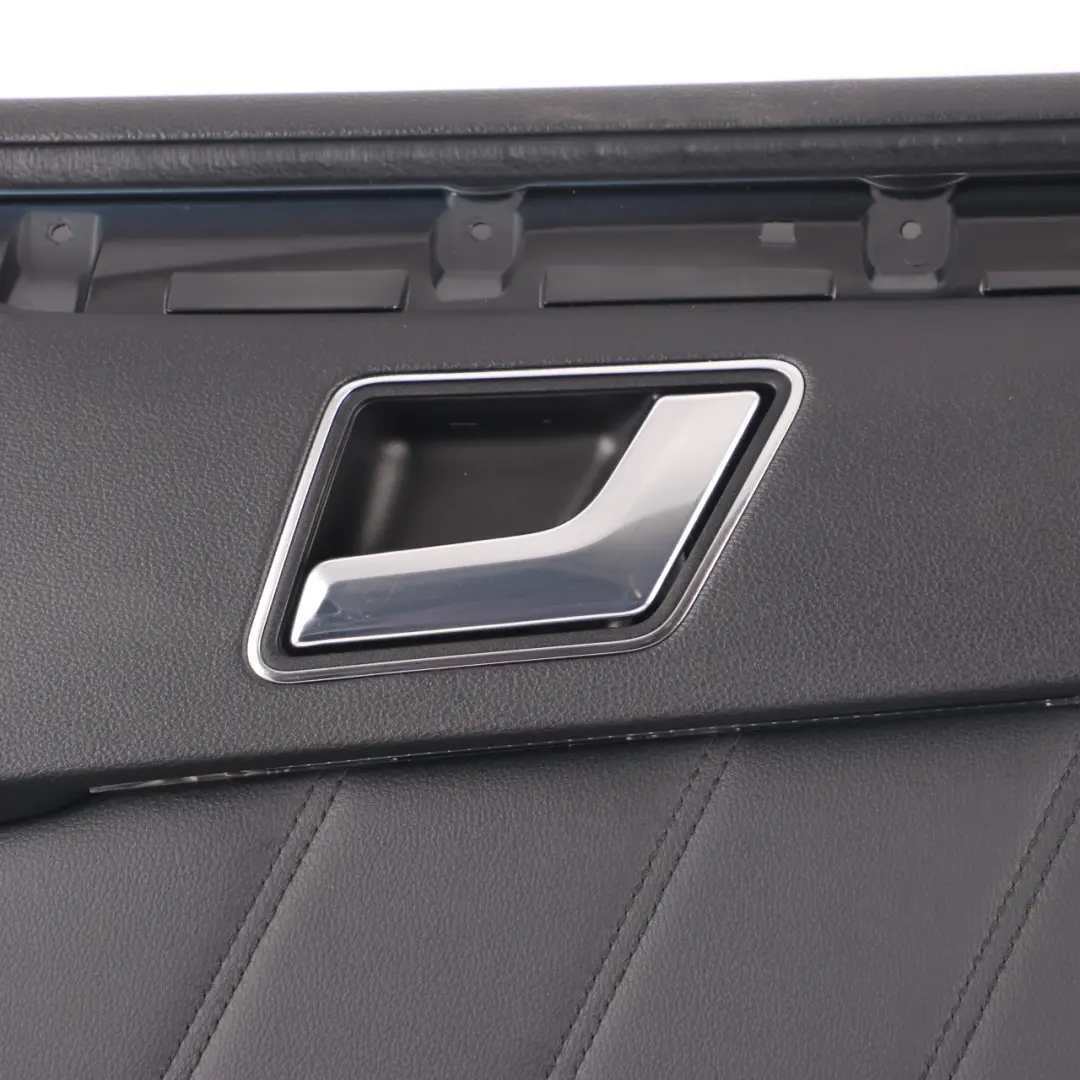 Mercedes W212 Door Card Rear Right O/S Trim Panel Black Leather - SKU A2127300470 - Part number A2127300470